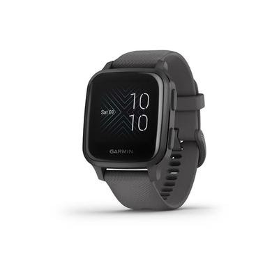 Garmin Venu SQ GPS Smartwatch Slate Aluminum Bezel with Shadow Gray Case and Silicone Band 010-02427-00