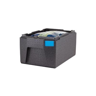 Cambro Cam GoBox® Toplader, Transportbox schwarz, große Griffe, passend für GN 1/1 200 mm tief, 1 Stück im Karton - EPP180LH110 Image