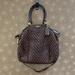 Coach Bags | Coach Madison Lindsey Chevron Quilted Brown Satchel Shoulder Bag | Color: Brown/Purple | Size: Os