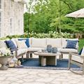 Stockholm Sectional Collection - Pre-Configured, Outdoor Sofa, Ash Black Outdoor Sofa, Charcoal/Ash Black Outdoor Sofa - Grandin Road