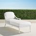 Avery Chaise Lounge with Cushions in White Finish - Sailcloth Seagull - Frontgate