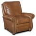 Bradington-Young Sterling 38" Wide Genuine Leather Manual Standard Recliner in Gray/Brown | 40.5 H x 38 W x 38 D in | Wayfair