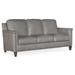Bradington-Young Davidson 77" Genuine Leather Square Arm Sofa in Gray/Black/Brown | 36 H x 77 W x 37.5 D in | Wayfair 534-95-906700-84-ST-#9BN