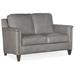 Bradington-Young Davidson 59" Genuine Leather Square Arm Loveseat in Gray | 36 H x 54.5 W x 37.5 D in | Wayfair 534-75-911000-84-CO-#9NI