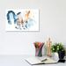 East Urban Home Composite Signal II by June Erica Vess - Painting Print Canvas in Blue/White | 8 H x 12 W x 0.75 D in | Wayfair