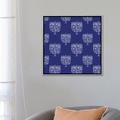 East Urban Home Boho Hanukkah Collection F by Grace Popp - Print Canvas in Blue/Green/White | 26 H x 26 W x 1.5 D in | Wayfair