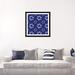 East Urban Home Boho Hanukkah Collection H by Grace Popp - Print Paper in Blue/White | 24 H x 24 W x 1 D in | Wayfair