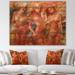 East Urban Home Dancing Goddesses II - Unframed Painting Print on Wood in Brown/Red | 12 H x 20 W x 1 D in | Wayfair