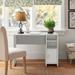 Trinx Jassir Desk Wood in White | 28.875 H x 40.5 W x 17.5 D in | Wayfair 0C26A060F05B46AC9C0C557D809F3C56