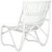 Side Chair - Bay Isle Home™ Howard Beach 22" Wide Side Chair & Ottoman Wood in White | 30.9 H x 22.4 W x 29.92 D in | Wayfair