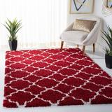 Red/White 1.81 in Indoor Area Rug - Winston Porter Sundance Geometric Red/Ivory Area Rug Polypropylene | 1.81 D in | Wayfair