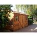 Cedarshed Longhouse 16 ft. W x 10 ft. D Western Red Cedar Wood Storage Shed in Brown | 112 H x 128 W x 203 D in | Wayfair LH1610