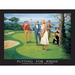 House of Hampton® Putting for Birdie by Clemente Micarelli - Unframed Graphic Art Print on in Black/Brown/Green | Wayfair