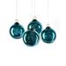 The Holiday Aisle® 4 Pieces Glass Vintage Ball Ornament Set Glass in Blue | 4 H x 3 W x 3 D in | Wayfair 3167927B13304644B3F8A11B61E90131