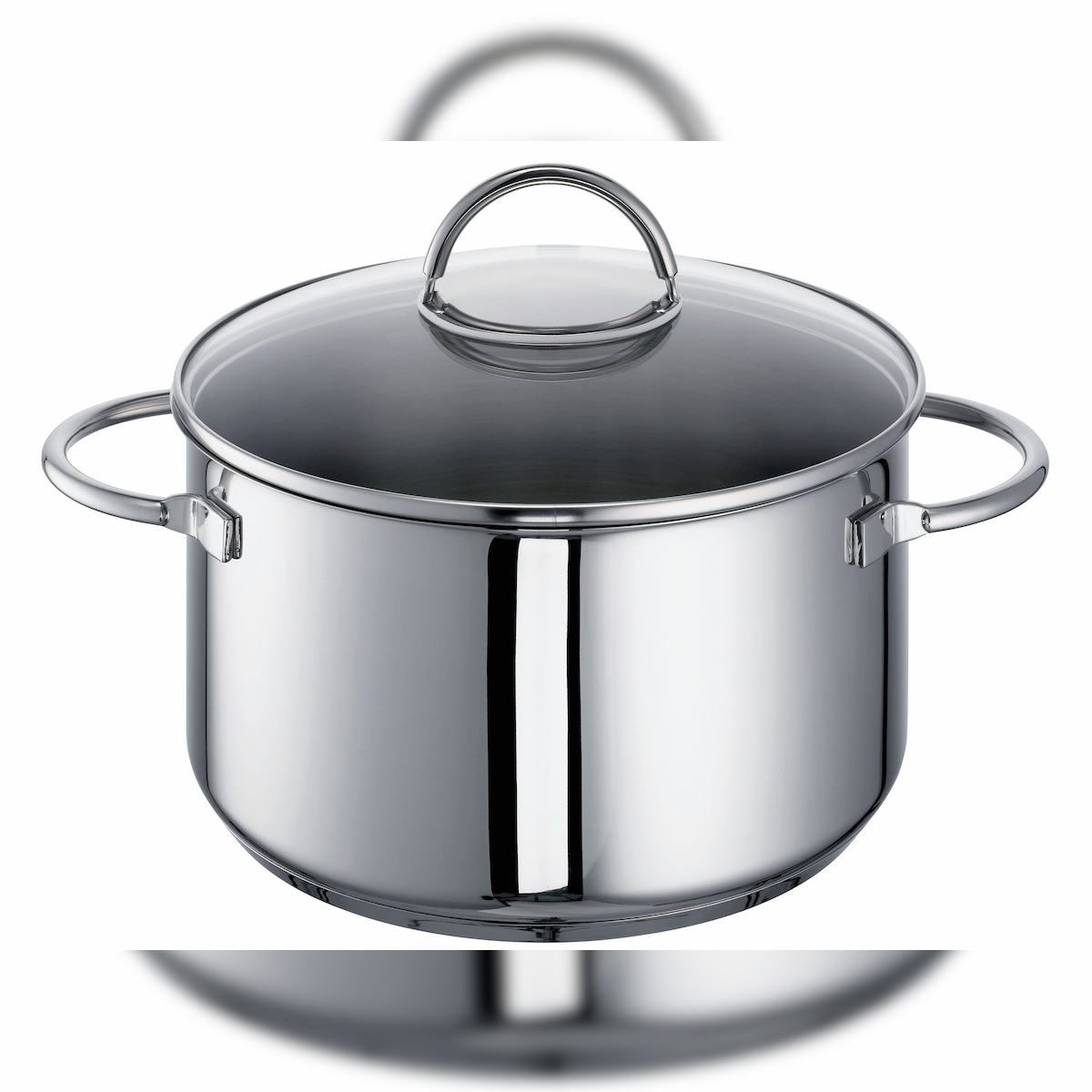 Rohe Germany Fleischtopf Ravenna, 24 cm, ca. 5,5 l, Edelstahl, Glasdeckel, induktionsgeeignet Image