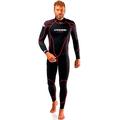 Cressi Men's Maya Man Monopiece Wetsuit 2.5mm Einteiliger Neoprenanzug Herren für alle Wassersportarten, Schwarz/Rot, M/3