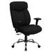 Inbox Zero Oliverson Big & Tall 400 lb. Rated Executive Swivel Ergonomic Office Chair Upholstered/Metal in Black | 45.5 H x 29 W x 29 D in | Wayfair