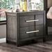 Red Barrel Studio® Crowvale 2 - Drawer Nightstand Wood in Gray | 24 H x 23.63 W x 16 D in | Wayfair 82965FCDC5BA4B7C835DD1539294E45D