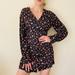 Zara Dresses | Nwt Zara Long Sleeve Floral Print Mini Dress | Color: Black | Size: Various