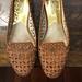 Michael Kors Shoes | Michael Kors | Gabriella Gold Studded Ballet Flats | Color: Gold/Tan | Size: 7.5