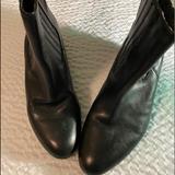 Nine West Shoes | Nine West Black Short Pull On Boots Size 8 | Color: Black | Size: 8
