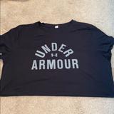 Under Armour Tops | Black Under Armor T Shirt | Color: Black/Gray | Size: L