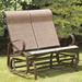 Winston Porter Blasa Gliding Bench, Steel in Black | 40.55 H x 44.49 W x 41 D in | Outdoor Furniture | Wayfair GF04997USA