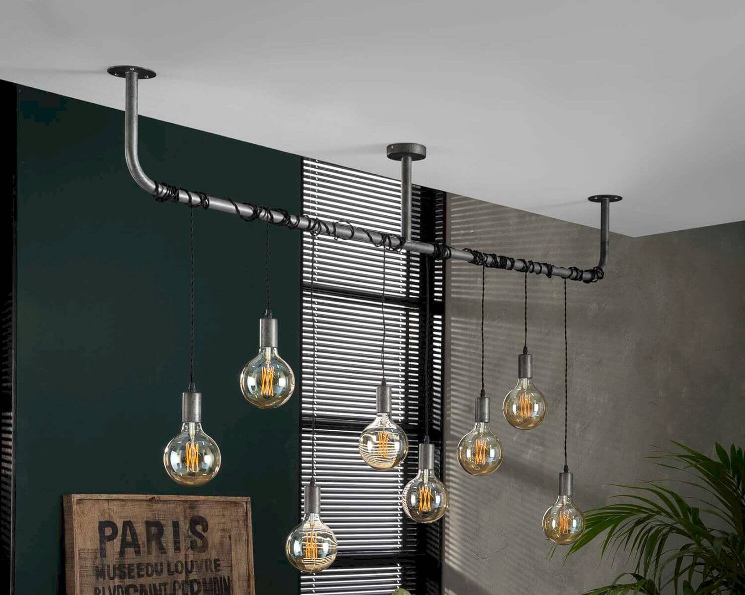 designline »Brookside« Hängeleuchte Silber-Finish