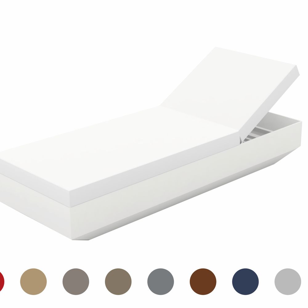 Vondom »VELA« Outdoor Sonnenliege Lackiert Hochglanz / Anthracite