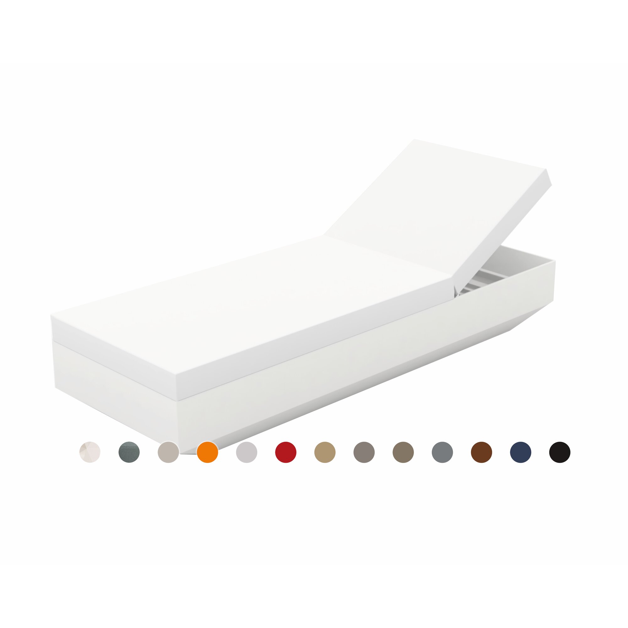 Vondom »VELA« Outdoor Sonnenliege Basic matt / Orange