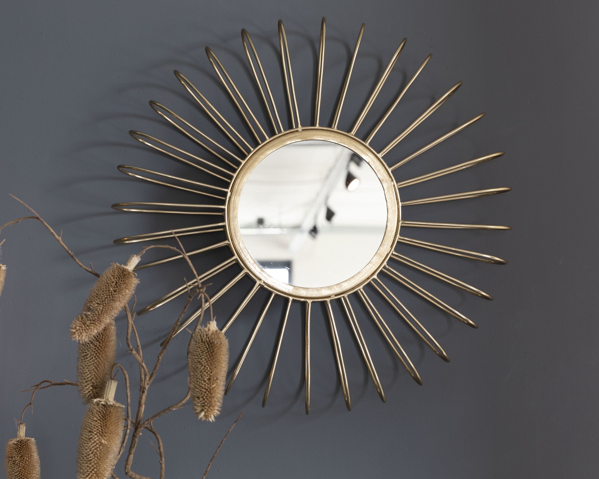 designline »Selena« Wandspiegel gold