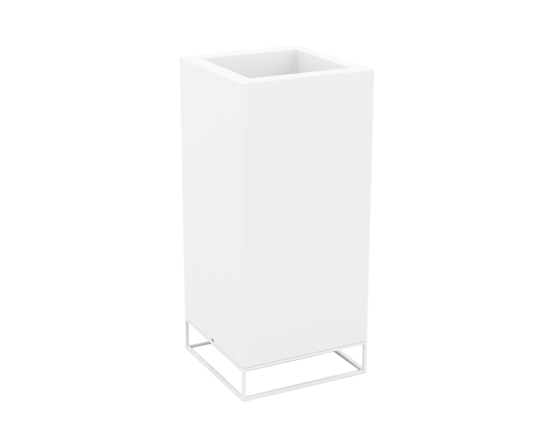 Vondom »VELA« Cubo Alto Outdoor Pflanzengefäß 40x90x40cm / Basic matt / White Image