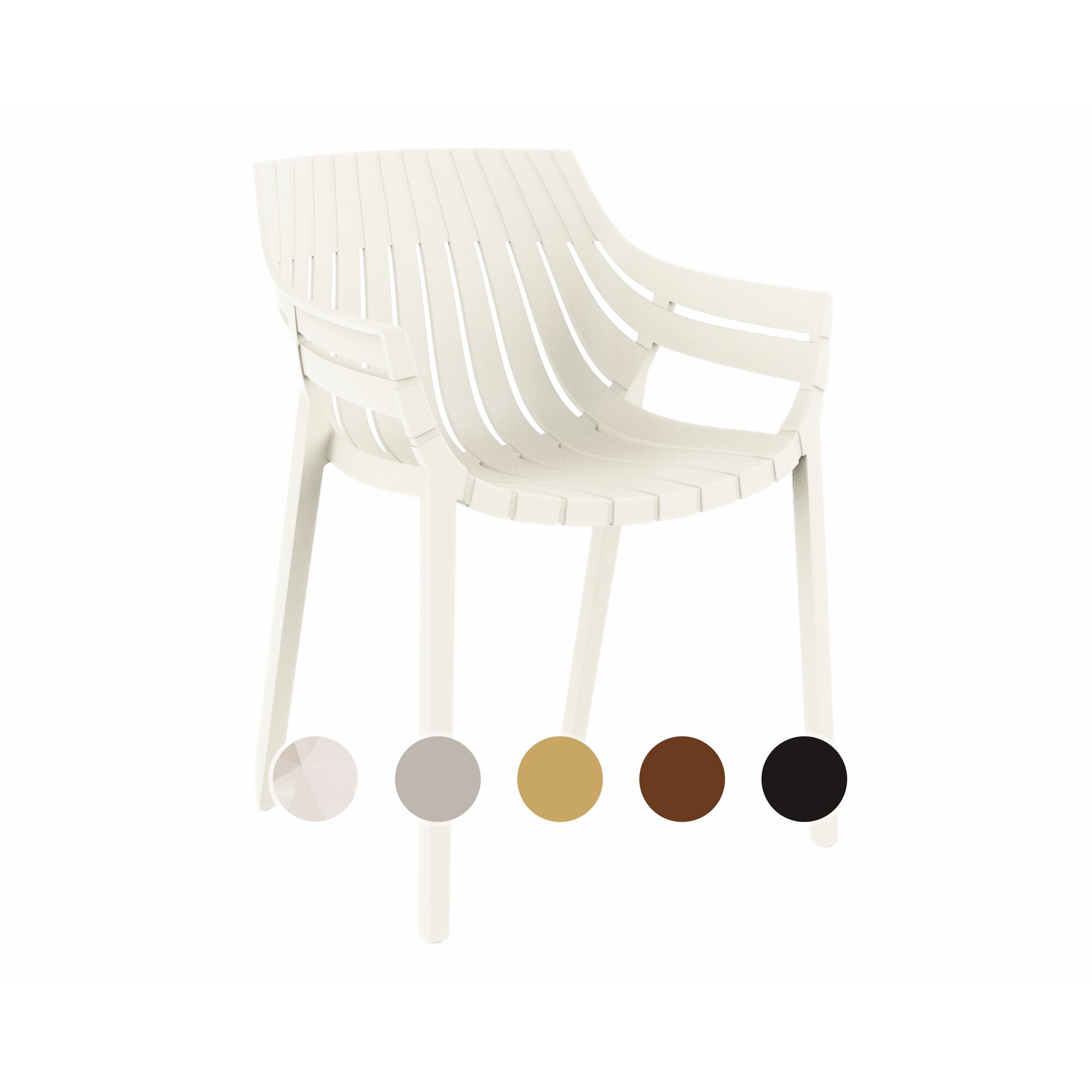 Vondom »SPRITZ« Outdoor Armlehnstuhl Basic matt / Black