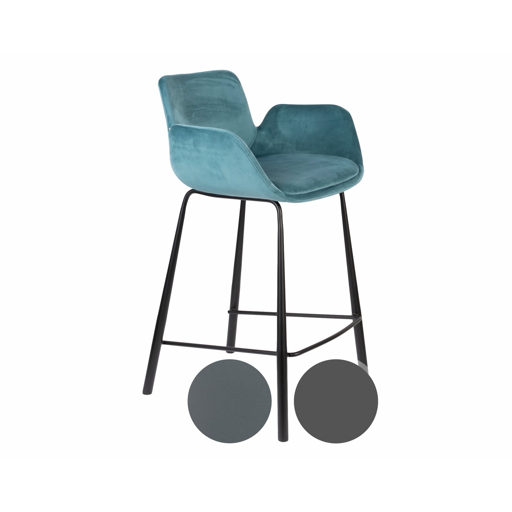 Zuiver »Brit« Barstuhl dunkelgrau