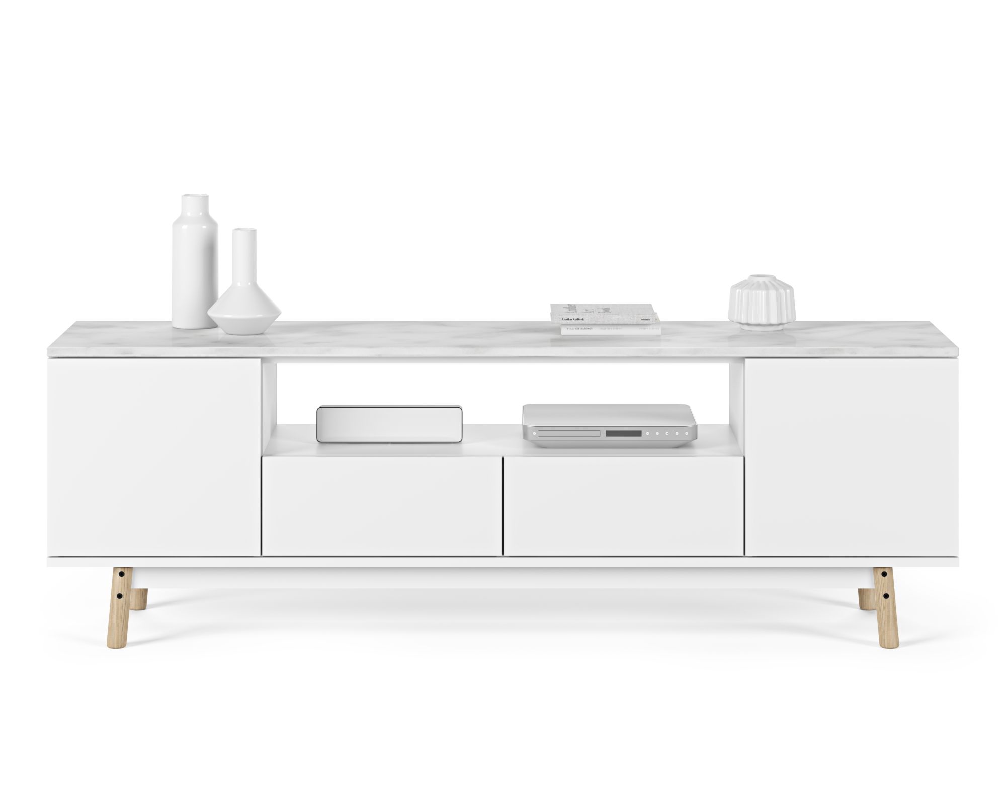 TemaHome »Lyon« TV-Element Marmor Weiß Image