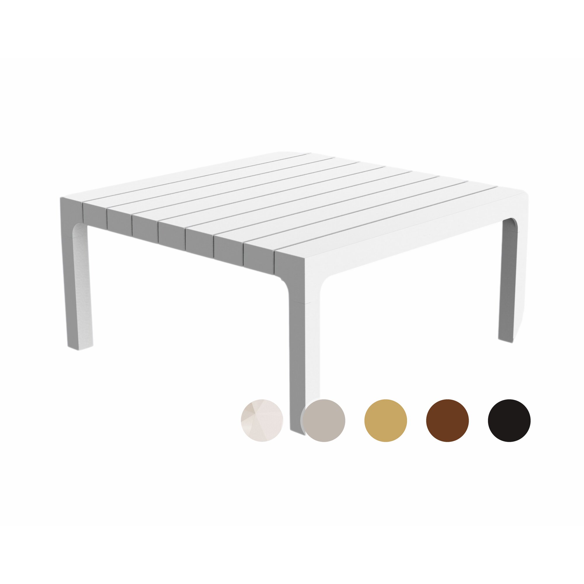 Vondom »SPRITZ« Outdoor Beistelltisch Basic matt / White
