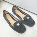 Michael Kors Shoes | Michael Kors Suede Loafers Mk Ballet Flats Grey | Color: Gray/Silver | Size: 9