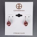 Giani Bernini Jewelry | Nwt Giani Bernini Silver Brown Pearl Drop Earrings | Color: Brown/Silver | Size: Os