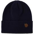 FJALLRAVEN Unisex Directional Rib Beanie Hat, Dark Navy, One Size UK