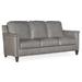 Bradington-Young Davidson 77" Genuine Leather Square Arm Sofa in Gray/Brown | 36 H x 77 W x 37.5 D in | Wayfair 534-95-922000-84-ST-#9PN