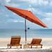 Lark Manor™ Milnor 9' Umbrella Metal in Orange | 96 H in | Wayfair 4B896F7AE75041D6AA390C8351F6620D