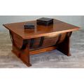 Millwood Pines Rosemond Solid Wood Lift Top Sled Coffee Table w/ Storage Wood in Brown | 19.5 H x 40 W x 31 D in | Wayfair