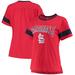 "Women's Touch Red St. Louis Cardinals Wild Card Boat Neck T-Shirt"