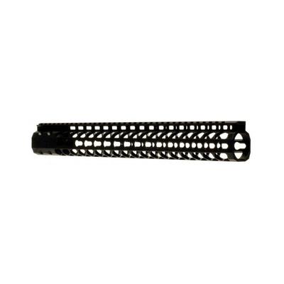 Ergo KeyMod SuperLite Modular Free Float Rail System 1.35in Interior Diameter Tube 15in Length Black 4819-15