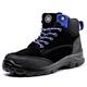 Black Hammer Mens Steel Toe Cap Safety Boots S3 SRC Work Shoes Ankle Suede 7701 (7 UK) Black