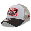 Men's New Era Black/Gray Buddy Baker Legends 9FORTY A-Frame Adjustable Trucker Hat