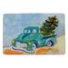 The Holiday Aisle® Gavino Truck 26 in. x 18 in. Non-Slip Outdoor Door Mat Synthetics in Blue/Green | 26 H x 18 W x 0.2 D in | Wayfair