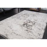 White 150 x 108 x 0.6 in Area Rug - August Grove® Sohil Oriental Gray/Black Area Rug Polypropylene | 150 H x 108 W x 0.6 D in | Wayfair