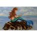 Dovecove Mermaid's Handbook 50 in. x 30 in. Non-Slip Outdoor Door Mat Synthetics in Brown/Gray | 30 W x 50 D in | Wayfair