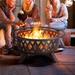 Ebern Designs Cast Iron Wood Burning Fire Pit Cast Iron/Iron in Brown/Gray | 24 H x 36 W x 36 D in | Wayfair 8CC34F411CBC4392BCE83B85254DA15E